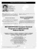 Cover page: METAMORPHOSE European Doctoral Programs on Metamaterials state-of-the-art [Report of the Transnational Committee]