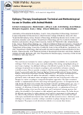 Cover page: Epilepsy therapy development: Technical and methodologic issues in studies with animal models