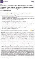 Cover page: Population Genomics of an Anadromous Hilsa Shad Tenualosa ilisha Species across Its Diverse Migratory Habitats: Discrimination by Fine-Scale Local Adaptation