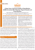 Cover page: A dozen years of American Academy of Sleep Medicine (AASM) International Mini-Fellowship: program evaluation and future directions.