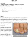 Cover page: Trichophytum rubrum endonyx onychomycosis resistant to standard oral and topical therapies