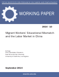 Cover page: Migrant Workers’ Educational Mismatch and the Labor Market in China