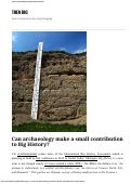 Cover page: Can Archaeology Make a Small Contribution to Big History?