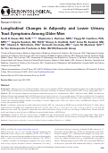 Cover page: Longitudinal Changes in Adiposity and Lower Urinary Tract Symptoms Among Older Men