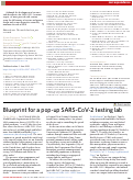 Cover page: Blueprint for a pop-up SARS-CoV-2 testing lab