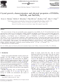 Cover page: Crystal growth, characterization and physical properties of PrNiSb3, NdNiSb3 and SmNiSb3