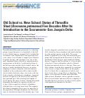 Cover page: Old School vs. New School: Status of Threadfin Shad (<em>Dorosoma petenense</em>) Five Decades After Its Introduction to the Sacramento–San Joaquin Delta