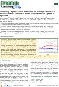 Cover page: Secondary Organic Aerosol Formation via 2‑Methyl-3-buten-2-ol Photooxidation: Evidence of Acid-Catalyzed Reactive Uptake of Epoxides