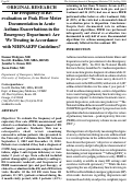 Cover page: The Frequency of Reevaluation or Peak Flow Meter Documentation in Acute Asthma Exacerbations in the Emergency Department: Are We Treating in Accordance with NIH/NAEPP Guidelines?