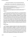 Cover page: A Framework for Probabilistic Assessment of Liquefaction Manifestation