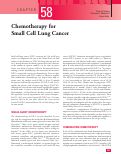 Cover page: Chemotherapy for small cell lung cancer