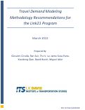 Cover page: Travel Demand Modeling Methodology Recommendations for the Link21 Program