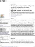 Cover page: Miniaturization and optimization of 384-well compatible RNA sequencing library preparation