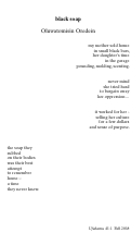 Cover page: Poem | Black Soap