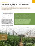 Cover page: First known survey of cannabis production practices in California
