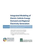 Cover page: Integrated Modeling of Electric Vehicle Energy Demand and Regional Electricity Generation