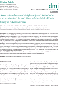 Cover page: Associations between Weight-Adjusted Waist Index and Abdominal Fat and Muscle Mass: Multi-Ethnic Study of Atherosclerosis