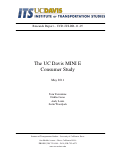 Cover page: The UC Davis MINI E Consumer Study