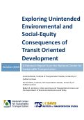 Cover page: Exploring Unintended Environmental and Social-Equity Consequences of Transit Oriented Development