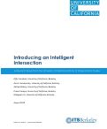 Cover page: Introducing an Intelligent Intersection