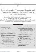 Cover page: Chapter 2 Echocardiography, Transcranial Doppler, and Oximetry for Imaging and Quantification of PFO-Mediated Shunts