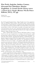 Cover page: Pier Paolo Argiolas, Andrea Cannas, Giovanni Vito Distefano, Marina Guglielmi, "Le Grandi Parodie Disney ovvero i Classici fra le Nuvole" (2013)