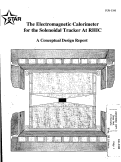 Cover page: The Electromagnetic Calorimeter for the Solenoidal Tracker at RHIC: A Conceptual Design Report