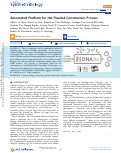 Cover page: Automated Platform for the Plasmid Construction Process