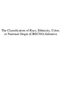Cover page: The Classification of Race, Ethnicity, Color, or National Origin (CRECNO) Initiative:A Guide to the Projected Impacts on Californians