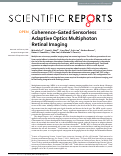 Cover page: Coherence-Gated Sensorless Adaptive Optics Multiphoton Retinal Imaging