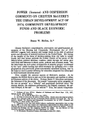 Cover page: Power (lessness) and Dispersion Comments on Chester McGuire's The Urban Development Act of 1974, Community Development Funds and Black Economic Problems