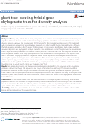 Cover page: ghost-tree: creating hybrid-gene phylogenetic trees for diversity analyses