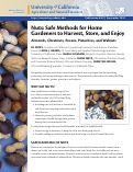 Cover page: Nuts: Safe Methods for Home Gardeners to Harvest, Store, and Enjoy