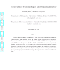 Cover page: Generalized Cohomologies and Supersymmetry