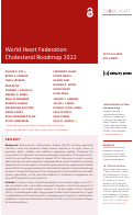 Cover page: World Heart Federation Cholesterol Roadmap 2022