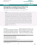 Cover page: Characteristics of Cannabis-Only and Other Drug Users Who Visit the Emergency Department