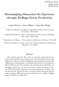 Cover page: Disentangling Dimension Six Operators through Di-Higgs Boson Production