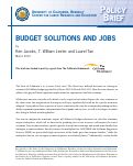 Cover page: Budget Solutions and Jobs