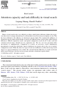 Cover page: Attention capacity and task difficulty in visual search
