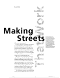Cover page: Making Streets that Work     [Streets: Old Paradigm, New Investment]