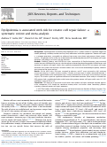 Cover page: Dyslipidemia is associated with risk for rotator cuff repair failure: a systematic review and meta-analysis.