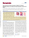 Cover page: Improving the Gas Barrier Properties of Nafion via Thermal Annealing: Evidence for Diffusion through Hydrophilic Channels and Matrix
