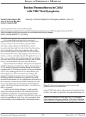 Cover page: Tension Pneumothorax in Child  with Mild Viral Symptoms