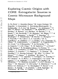 Cover page: Exploring cosmic origins with CORE: Extragalactic sources in cosmic microwave background maps
