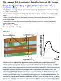 Cover page: Leakage risks of geologic CO2 storage and the impacts on the global energy system and climate change mitigation