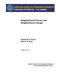 Cover page: NEIGHBORHOOD CHOICE AND NEIGHBORHOOD CHANGE