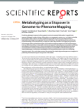 Cover page: Metabotyping as a Stopover in Genome-to-Phenome Mapping
