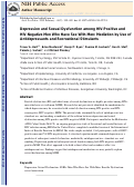 Cover page: Depression and Sexual Dysfunction Among HIV-Positive and HIV-Negative Men Who Have Sex With Men: Mediation by Use of Antidepressants and Recreational Stimulants