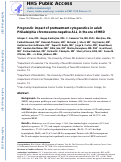 Cover page: Prognostic impact of pretreatment cytogenetics in adult Philadelphia chromosome–negative acute lymphoblastic leukemia in the era of minimal residual disease