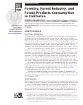 Cover page: Forestry, Forest Industry, and Forest Products Consumption in California